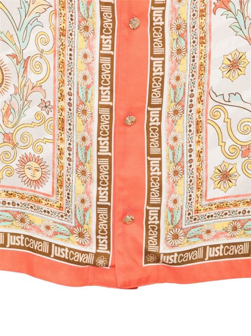 Camicia donna Just Cavalli fantasia all over beige JUST CAVALLI | 80PAL2P7NS845MC3